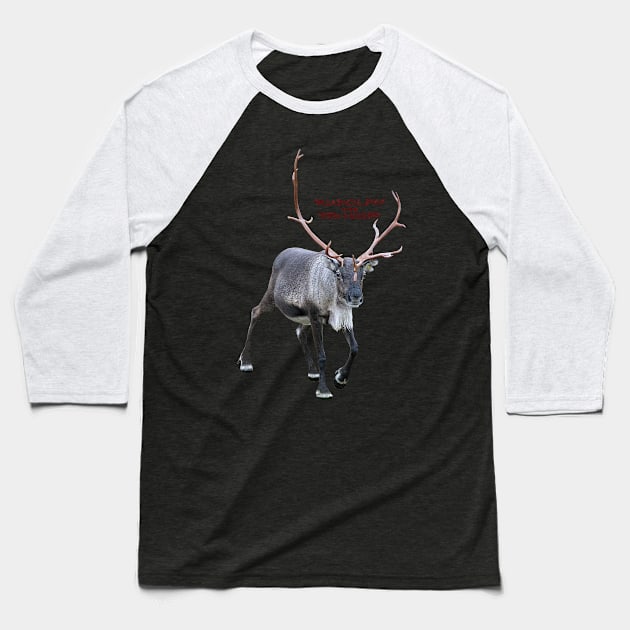 Rudolph the red-nosed Baseball T-Shirt by FotoJarmo